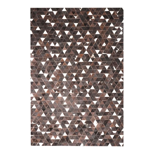 Limited Edition Black/White Leather Rug, 230x160cm