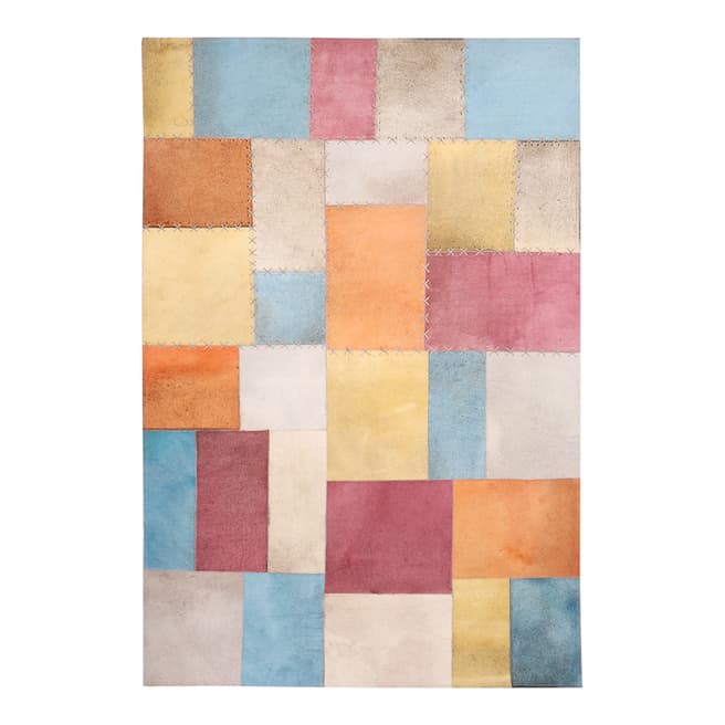 Limited Edition Multi Leather Rug, 230x150cm