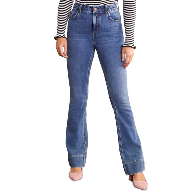 Boden Mid Vinatage Blue Flared Jeans