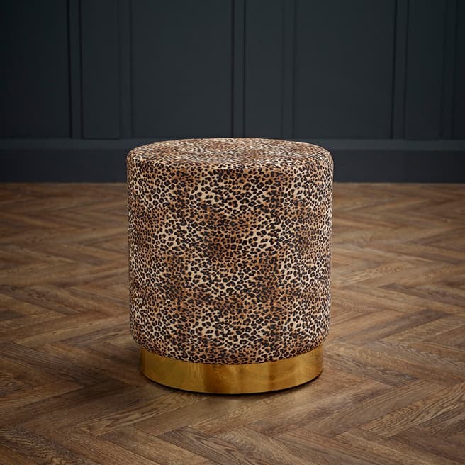 Furniture Interiors Lara Pouff, Leopard