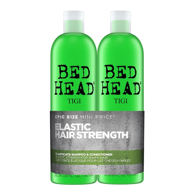 TIGI Elasticate Tween Set: Elasticate Strengthening Shampoo 750ml & Conditioner 750ml