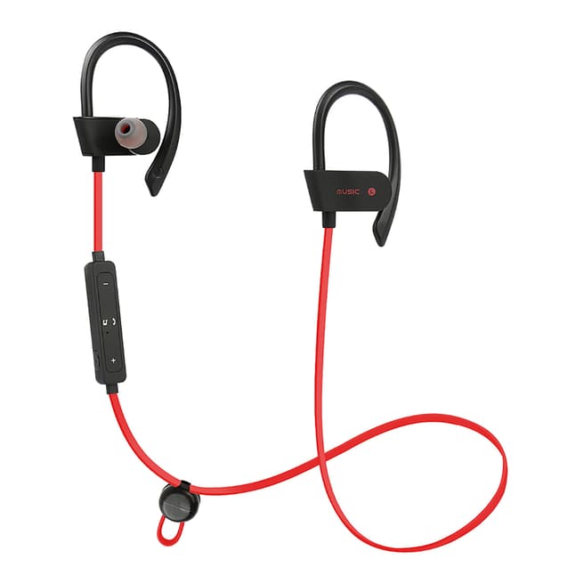Onamaste Black/Red Bluetooth Sports Earphones