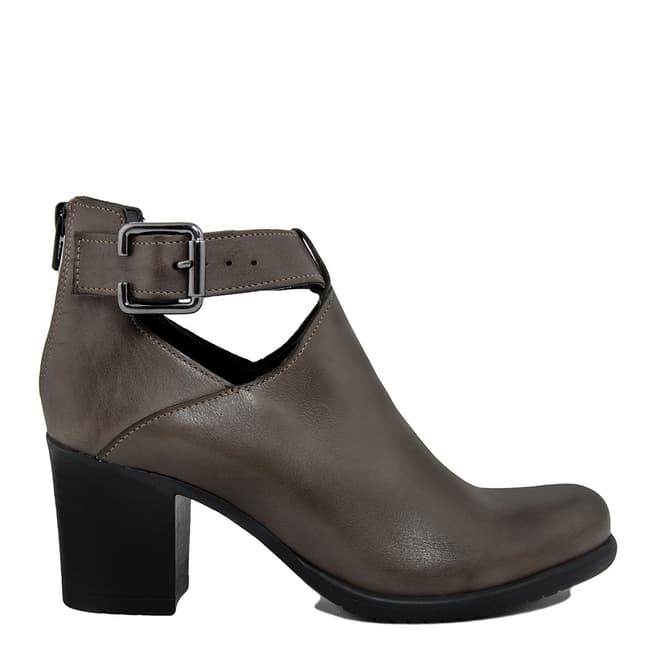 Bluetag Brown Leather Laura Ankle Boots