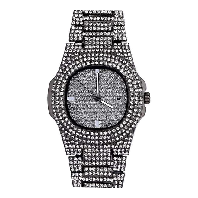 Stephen Oliver 18K Gold Plated Cubic Zirconia Watch