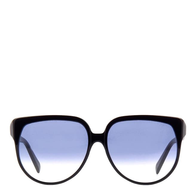 Celine Women's Shiny Black/Blue Celine Sunglasses 62mm