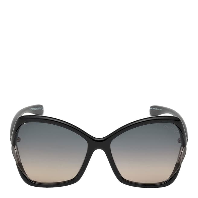 Tom Ford Women's Shiny Black/Grey Smoke Tom Ford Sunglasses 61mm