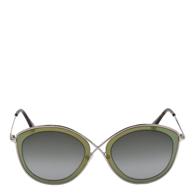 Tom Ford Women's Green/Grey Shaded Tom Ford Sunglasses 55mm
