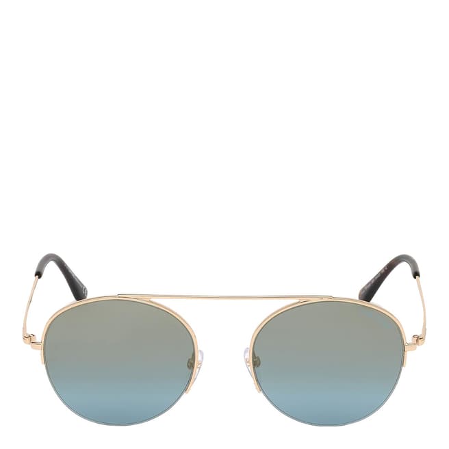 Tom Ford Unisex Rose Gold/Blue Tom Ford Sunglasses 54mm