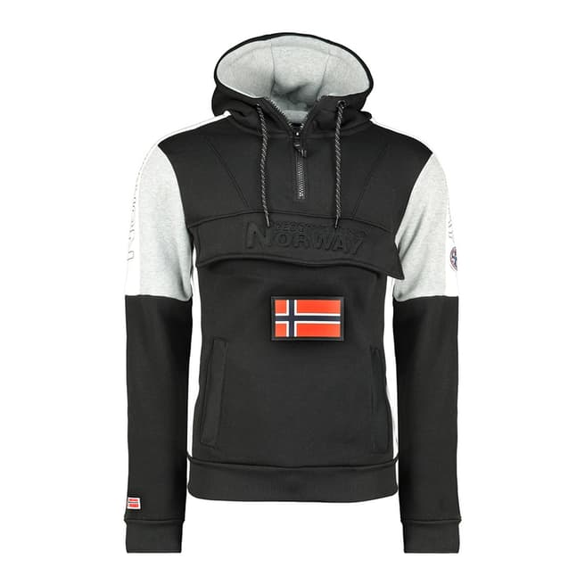 Geographical Norway Men's Fago Black Hooded Jacket 