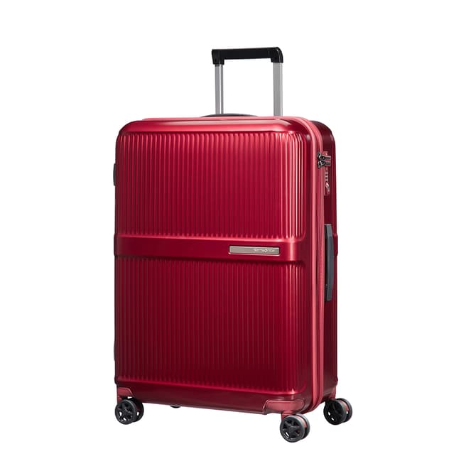 Samsonite Metallic Red Dorsett Spinner Suitcase 66cm