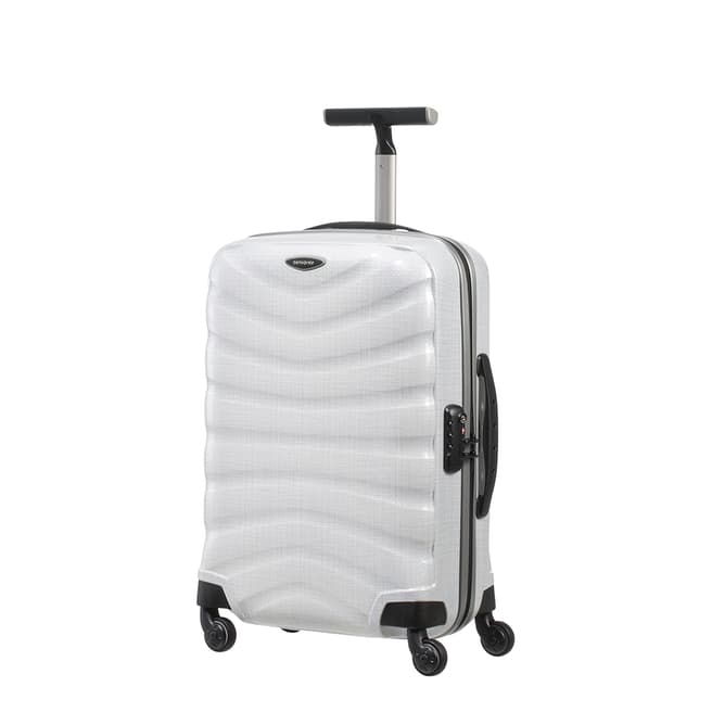 Samsonite Diamond White Firelite Spinner Suitcase 55cm