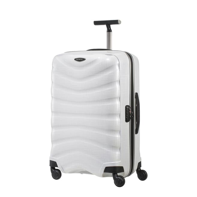 Samsonite Diamond White Firelite Spinner Suitcase 69cm