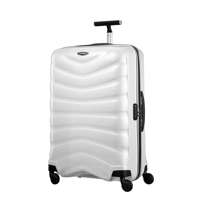 Samsonite Diamond White Firelite Spinner Suitcase 75cm