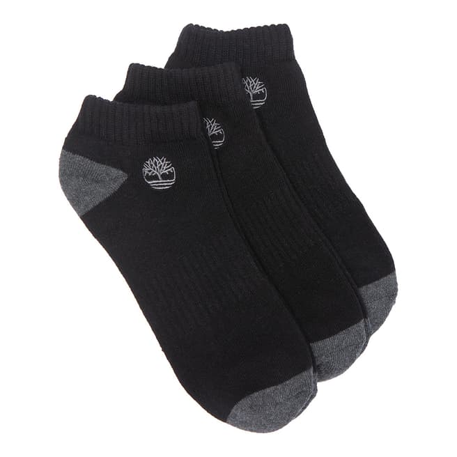 Timberland Black 3 Pack Core Socks
