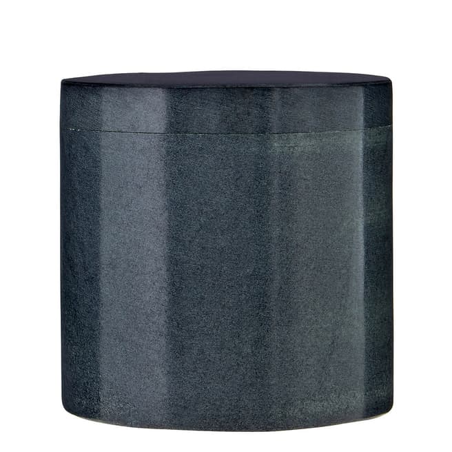 Premier Housewares Marble Cotton Jar, Dark Grey