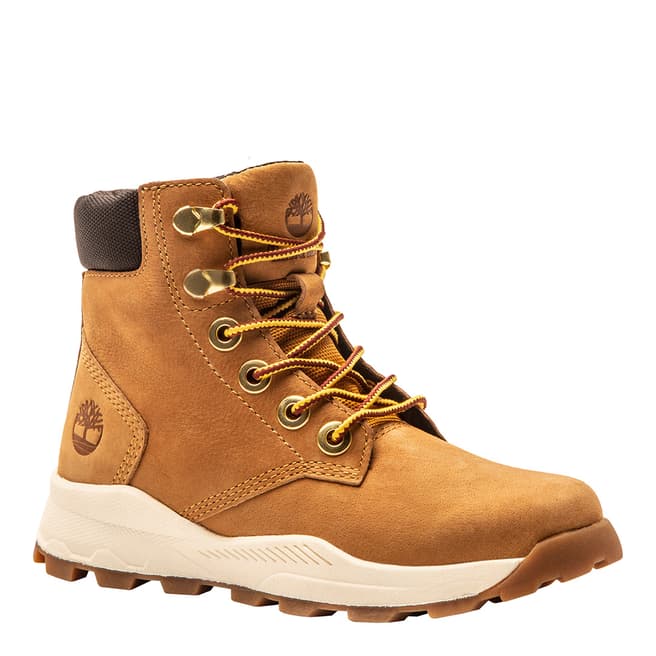 Timberland Youth Boy's Brown Brooklyn Sneaker Boot