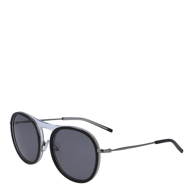 DKNY Black Crystal Round Sunglasses