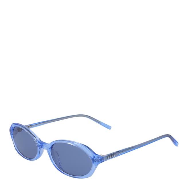 DKNY Sky Blue Oval Sunglasses