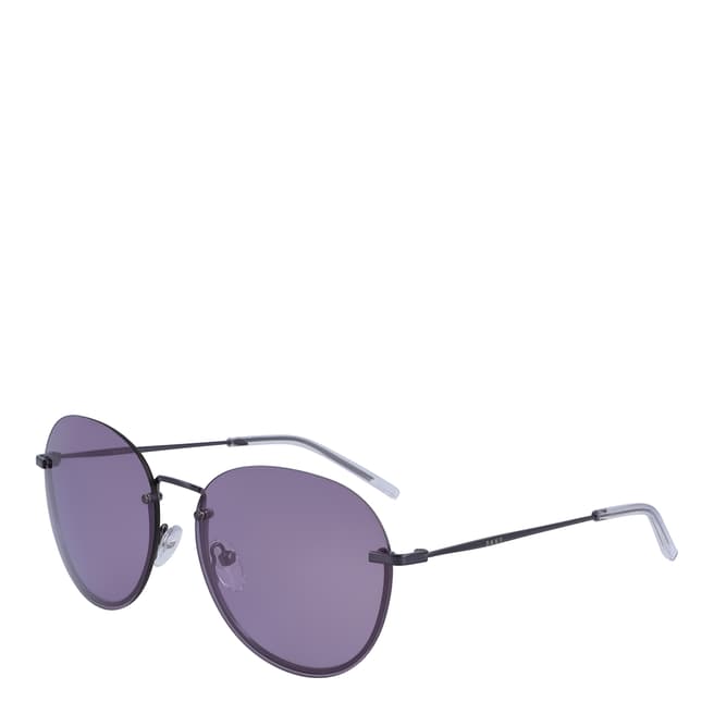 DKNY Purple Round Sunglasses