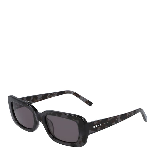 DKNY Black Tortoise Rectangle Sunglasses