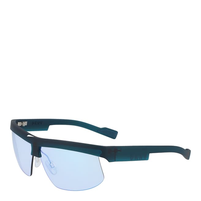 DKNY Teal Shield Sunglasses