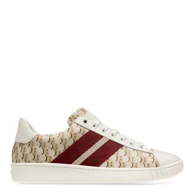 BALLY Beige Wiame Canvas Sneakers