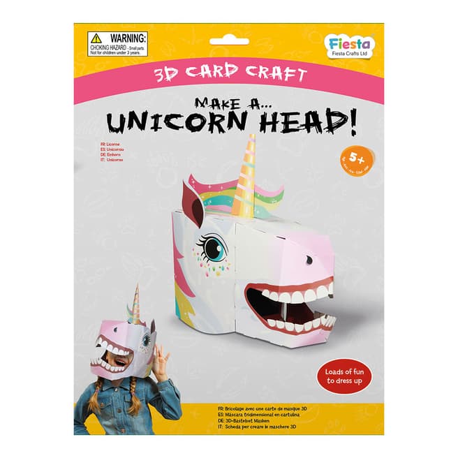 Fiesta Crafts Unicorn 3D Mask Card Craft