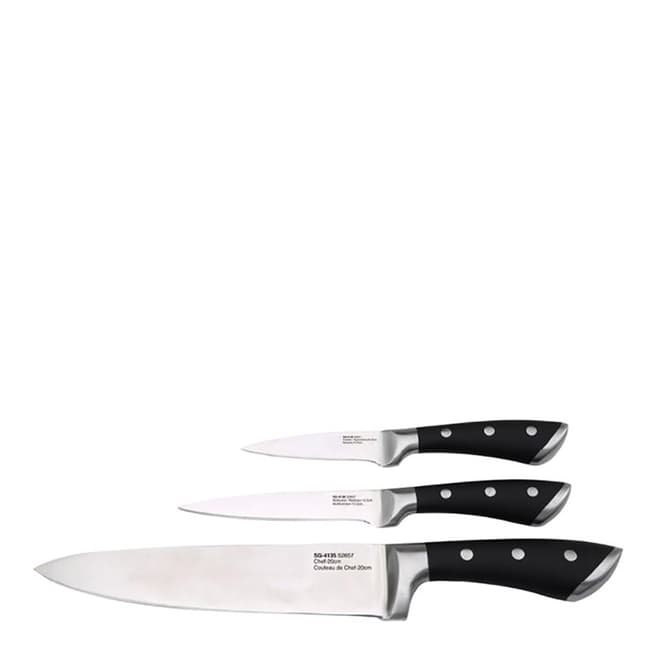 Bergner 3 Piece Vita Stainless Steel Knife Set