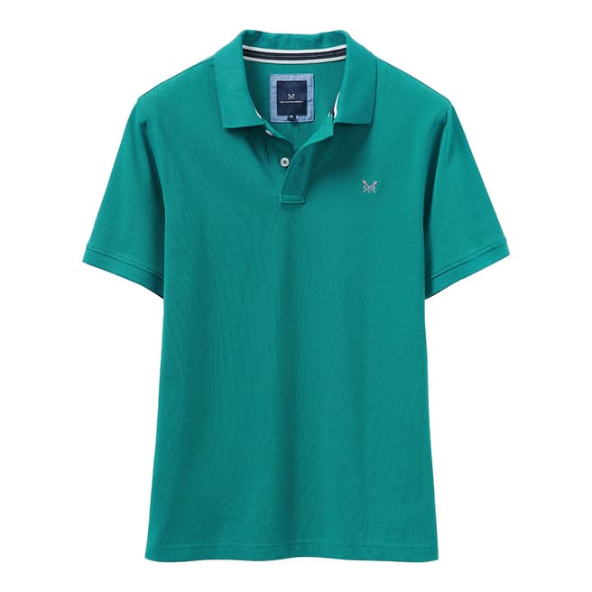 Crew Clothing Green Classic Cotton Polo Shirt