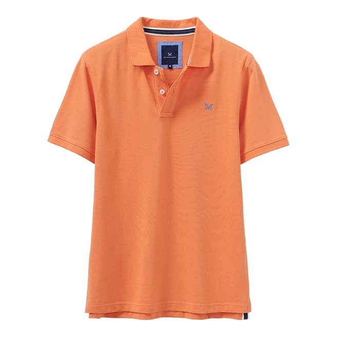 Crew Clothing Orange Classic Cotton Polo Shirt