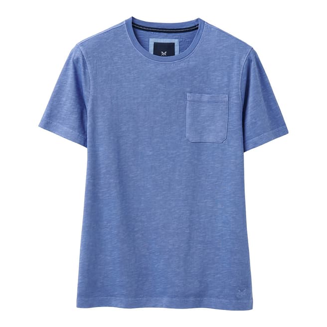 Crew Clothing Blue Garment Dye T-Shirt