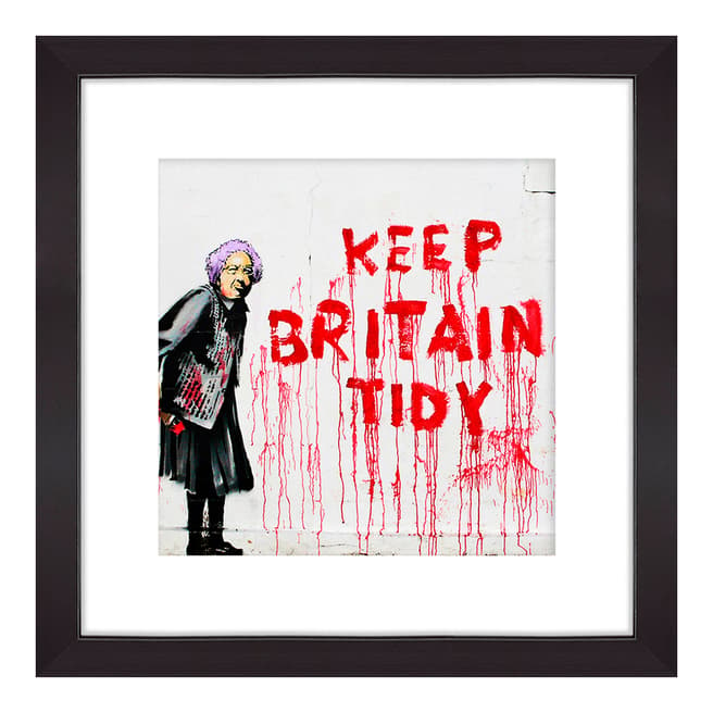Banksy Keep Btritain Tidy 40x40cm