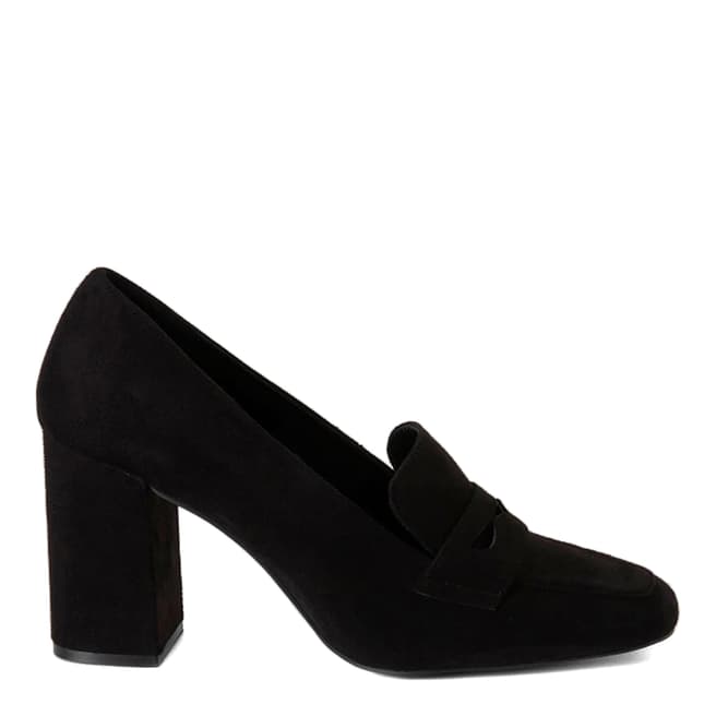United Colors of Benetton Black Suede Heeled Pumps