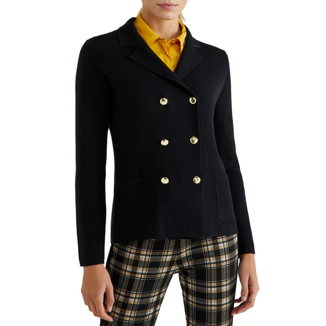 United Colors of Benetton Black Military Jacket