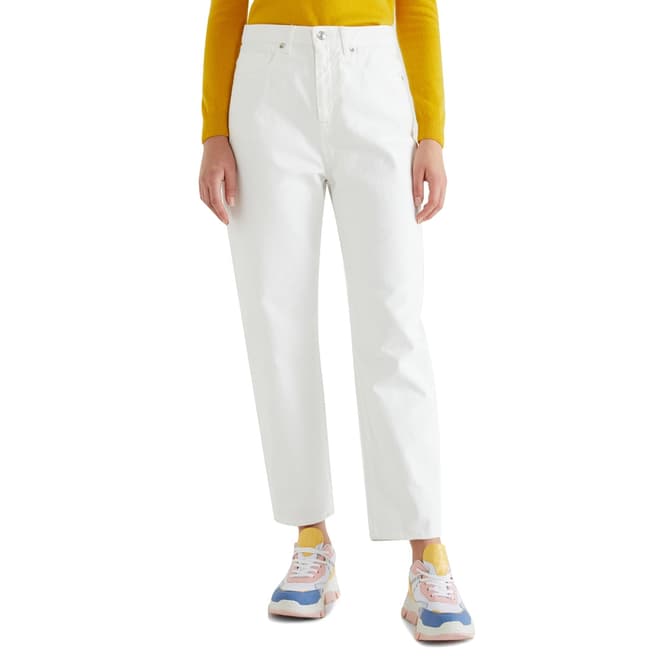 United Colors of Benetton White Five Pocket Trouser