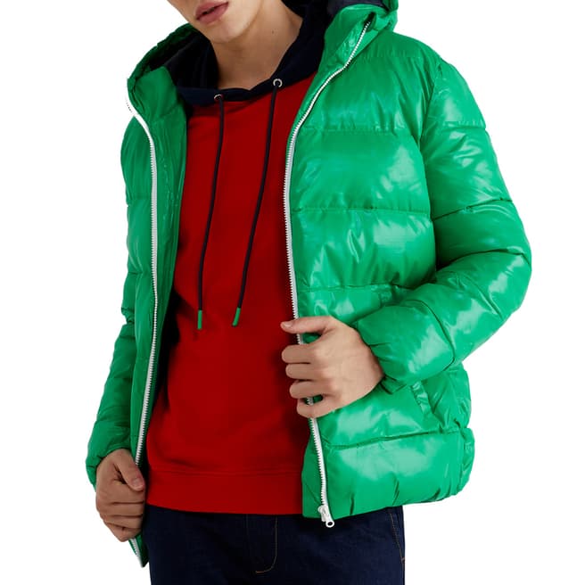 United Colors of Benetton Green Lightweight Puffer Jacket