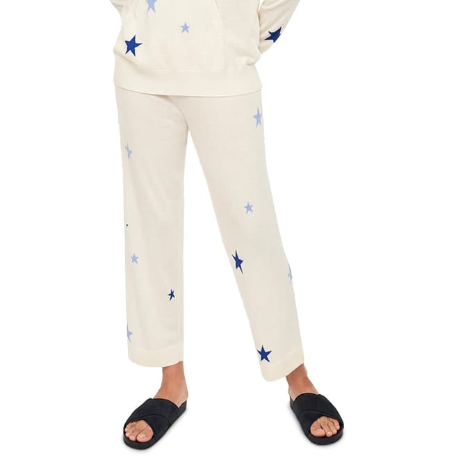 Chinti and Parker Cream Cashmere Lounge Star Trousers