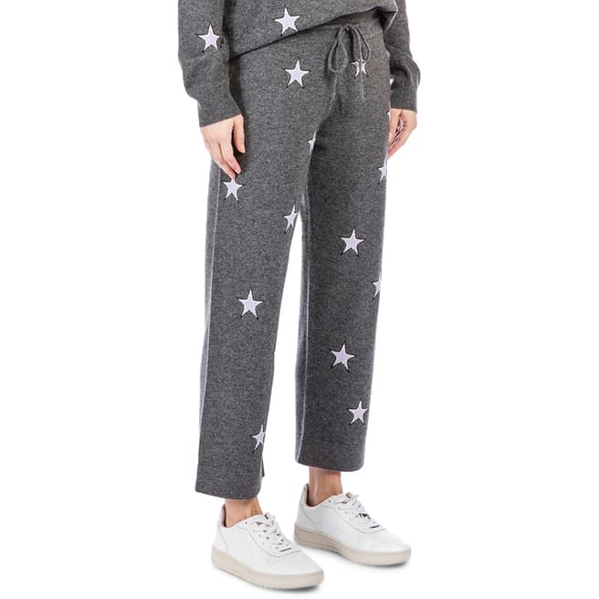 Chinti and Parker Grey Lounge Star Wool/Cashmere Joggers