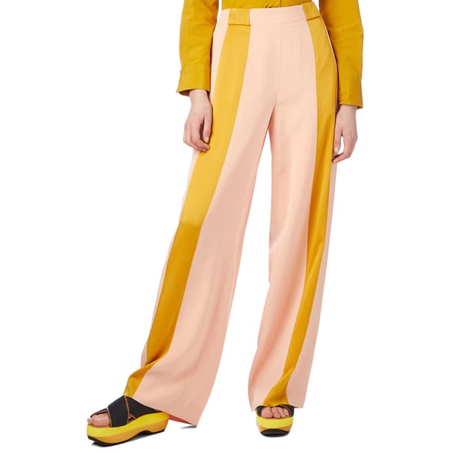 Marni Pink/Yellow Stripe Contrast Pants