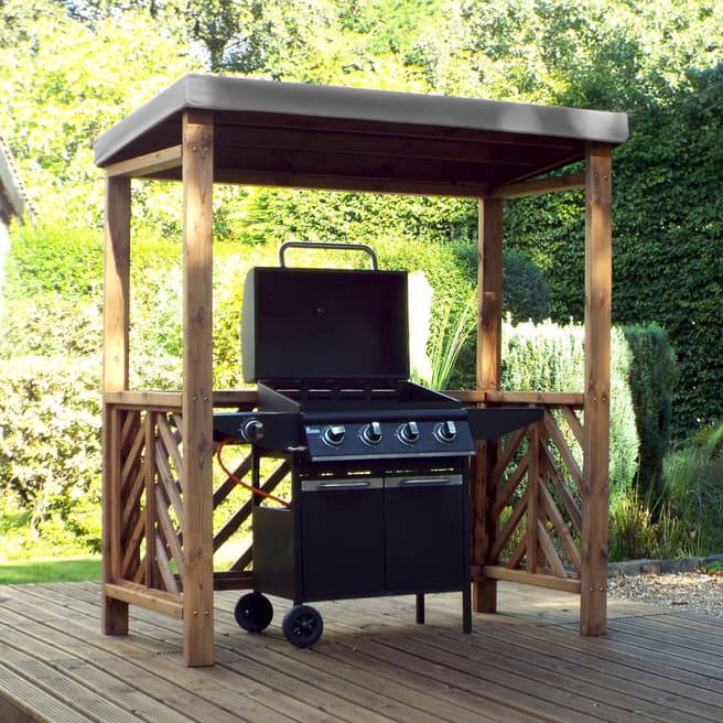 Charles Taylor Dorchester BBQ Shelter, Grey Roof Cover
