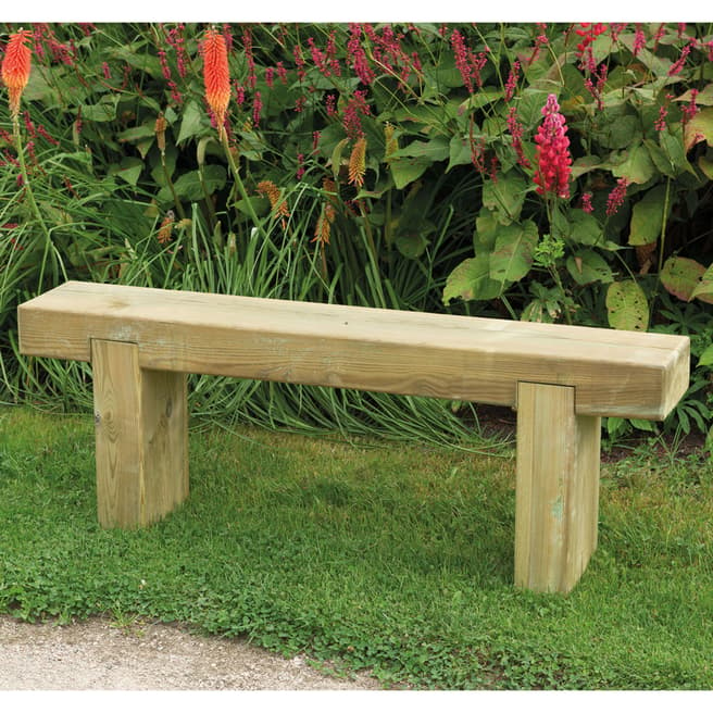 Forest Garden Sleeper Bench - 1.2m