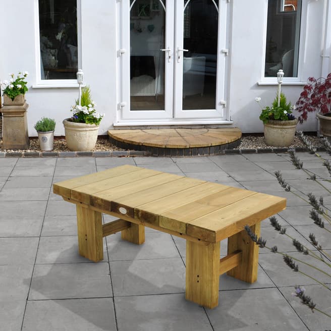 Forest Garden Low Level Sleeper Table - 1.2m
