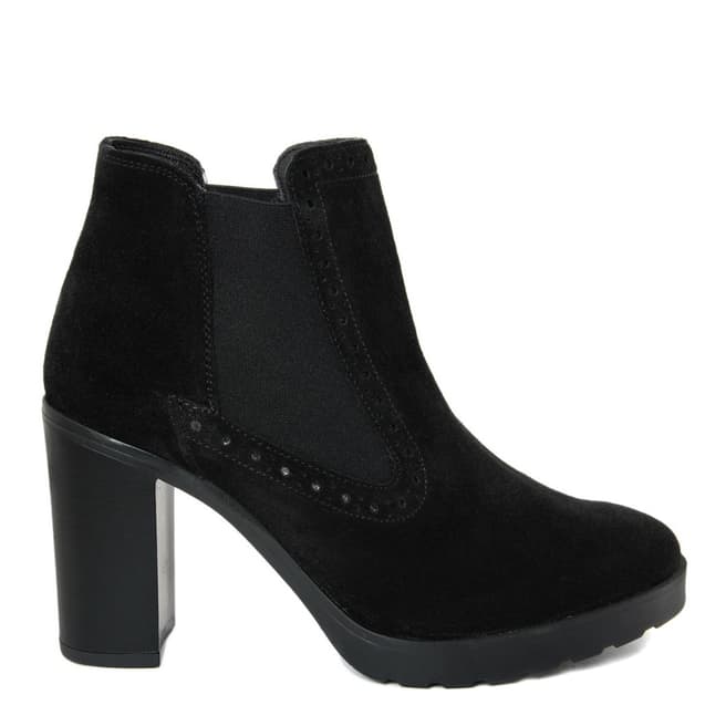 Eye Black Suede Chelsea Ankle Boots