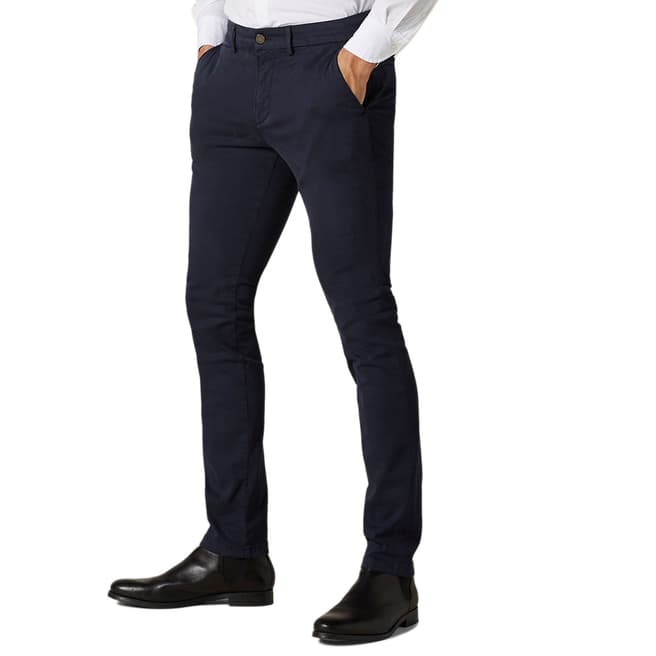 7 For All Mankind Navy Ronnie Skinny Stretch Chinos