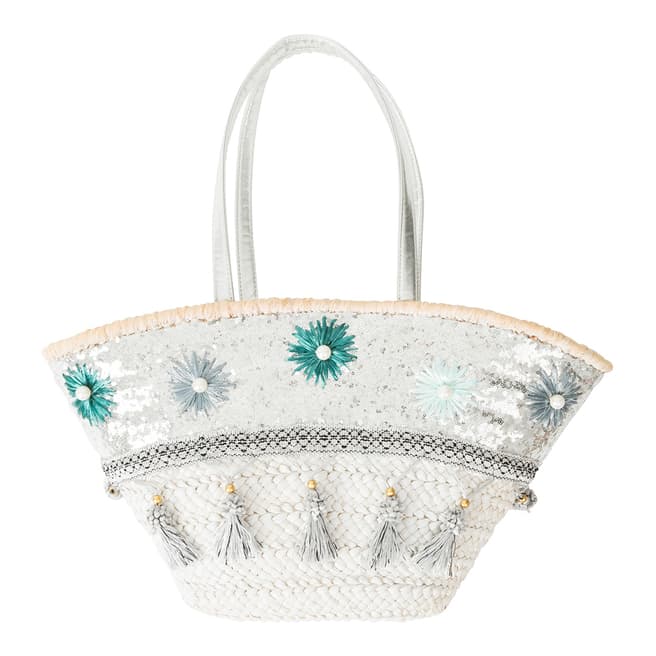 Pia Rossini Silver Euphoria Basket Bag