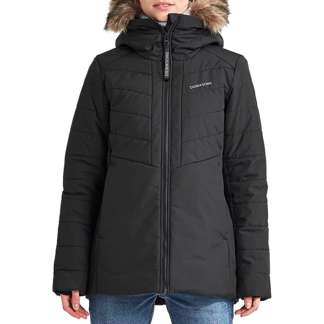 Didriksons Black Outdoor Puffer Jacket