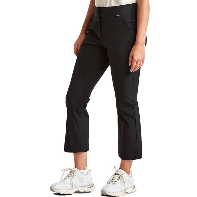 Didriksons Black Stretch Cropped Trousers