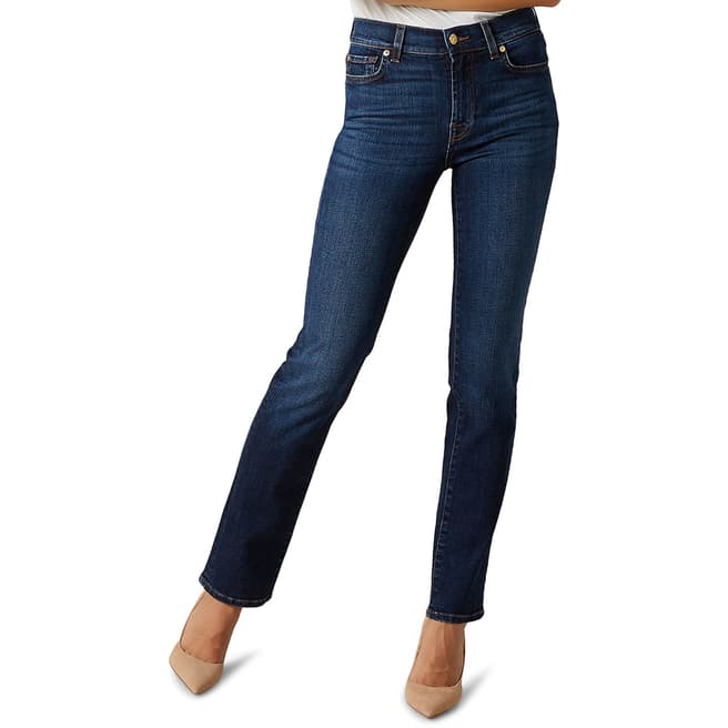 7 For All Mankind Indigo The Straight Stretch Jeans