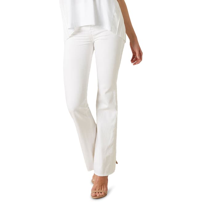 7 For All Mankind White Lisha Stretch Jeans