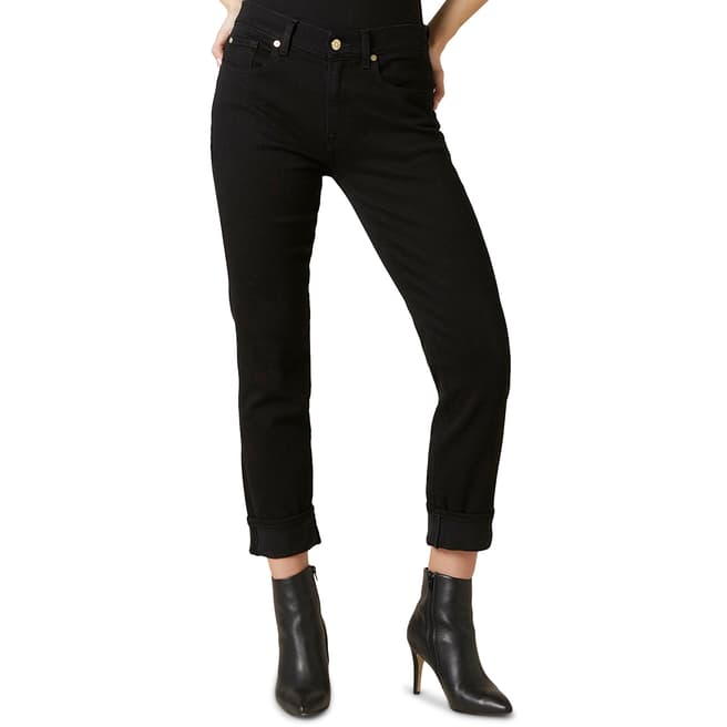 7 For All Mankind Black Illusion Relaxed Skinny Jeans